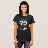 T-shirt 79 ans Anniversaire Premier numéro math (Devant entier)