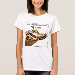 T-shirt 79e anniversaire Alligator Sourire