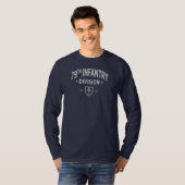 T-shirt 79e division d'infanterie - Longue durée militaire (Devant entier)