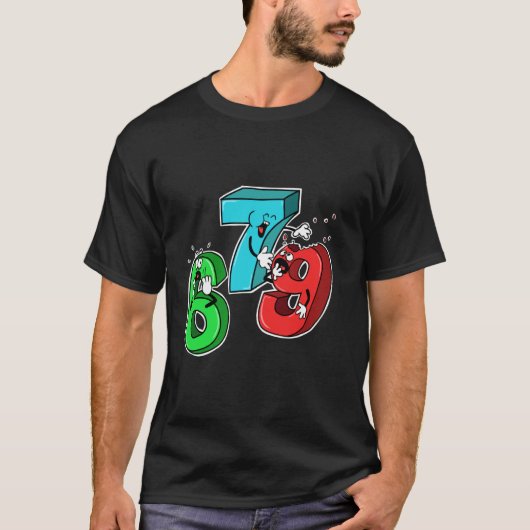 T-shirt 7 a mangé 9 (Devant)