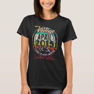 T-shirt 7 Année D'Être Incroyable 7 Anniversaire Avril 201