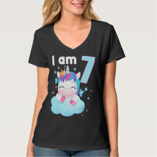 T-shirt 7 Ans 7 Anniversaire tenue garçon fille licorn 4
