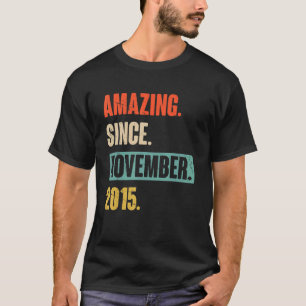 T-shirt 7 Ans 7e anniversaire Extraordinaire depuis novemb