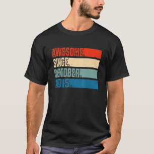 T-shirt 7 Ans 7ème anniversaire Awesome depuis Octobre 201