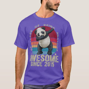 T-shirt 7 Ans Dabbing Panda 7e Anniversaire Enfants Unicor