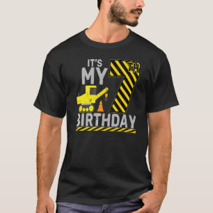 T-shirt 7 Ans Garçon C'est mon 7e anniversaire Constructio