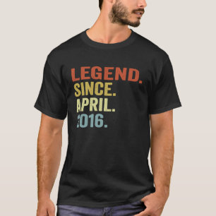 T-shirt 7 ans Vintage avril 2016 7e anniversaire