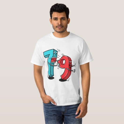 T-shirt 7 ate (8) 9 Funny Math (Devant entier)