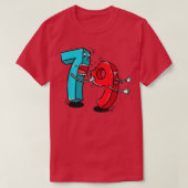 T-shirt 7 ate 8 9 Funny Math 1 (Design devant)