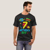 T-shirt 7 Birthday Boy Comic Cool 7th Bday Superhero Party (Devant entier)