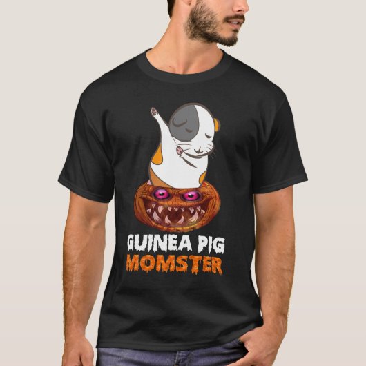 T-shirt 7 Halloween de la mère monstre de cochons d'Inde (Devant)