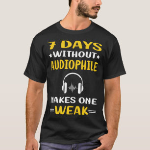 T-shirt 7 jours sans audiophile