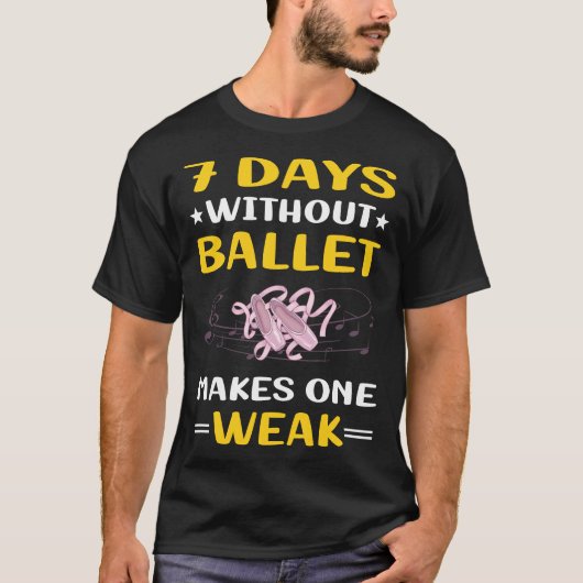 T-shirt 7 Jours Sans Ballet Ballerina (Devant)