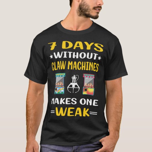 T-shirt 7 Jours Sans Claw Machine Crâne (Devant)