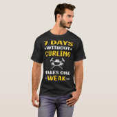 T-shirt 7 Jours Sans Curling (Devant entier)