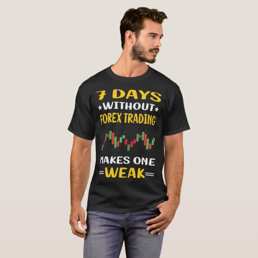 T-shirt 7 Jours Sans Forex Trader (Devant entier)
