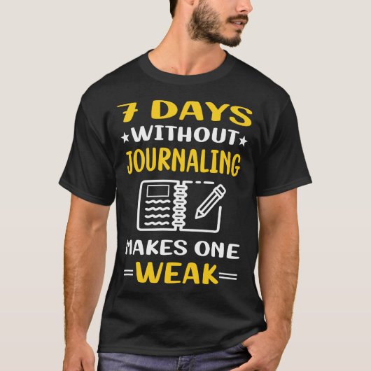 T-shirt 7 Jours Sans Journalisation (Devant)