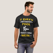 T-shirt 7 jours sans piscine (Devant entier)