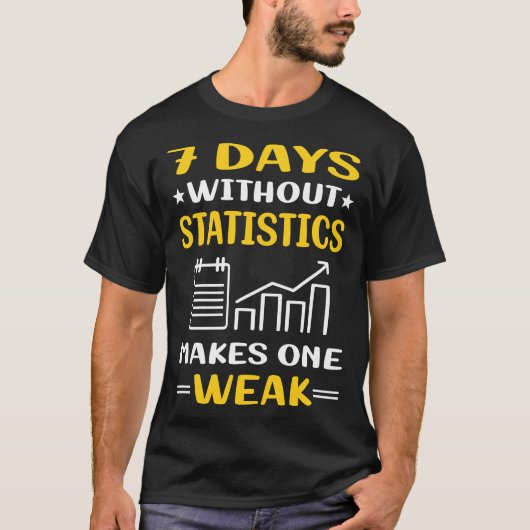 T-shirt 7 jours sans statistiques (Devant)