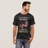 T-shirt 7 La vie sans un beagle (Devant entier)