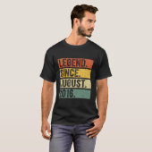 T-shirt 7 Légende Depuis Août 2016 7Ème (Devant entier)