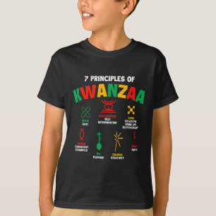 T-shirt 7 Principes De Kwanzaa - Héritag Africain-Américai
