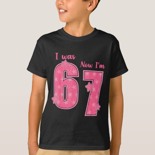 T-shirt 7 Year Old Birthday Shirt Was 6 Now I'm 7 67 Funny (Devant)