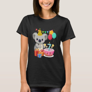T-shirt 7 Year Old Koala Lover 7th Birthday Koala Theme Pa