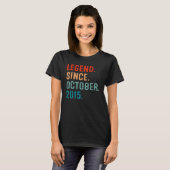 T-shirt 7 Years Old Legend Since October 2015 7th Birthday (Devant entier)