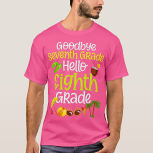 T-shirt 7e année d'études Adieu 7e année Bonjour 8e année