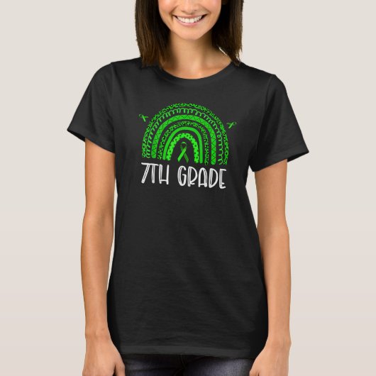 T-shirt 7e année Leopard vert Rainbow Enseignants Fiel (Devant)
