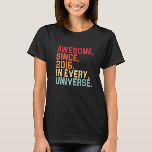 T-shirt 7e anniversaire Awesome 2015 Dans chaque univers 7 (Devant)