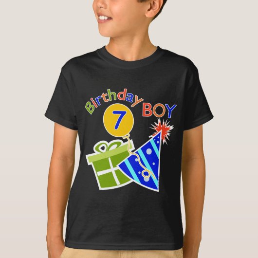 T-shirt 7e anniversaire - Birthday Boy (Devant)