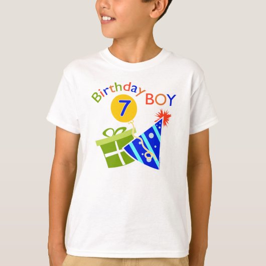 T-shirt 7e anniversaire - Birthday Boy (Devant)