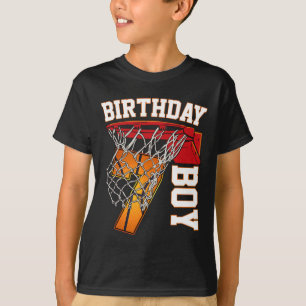 T-shirt 7e anniversaire Boy Basketball 7 ans Thème Playe