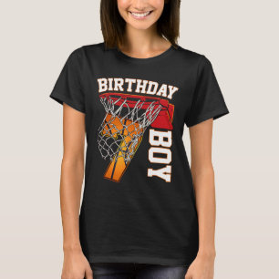 T-shirt 7e anniversaire Boy Basketball 7 ans Thème Playe