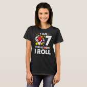 T-shirt 7e anniversaire Boys Bowling C'est comment je roul (Devant entier)