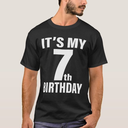 T-shirt 7E Anniversaire C'est Mon 7E Anniversaire 7 Annive (Devant)