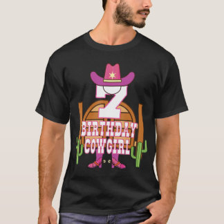 T-shirt 7e anniversaire Cowgirl 7 ans fille Rodéo Lover 