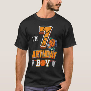 T-shirt 7e anniversaire de basket-ball garçon 7 ans enfant
