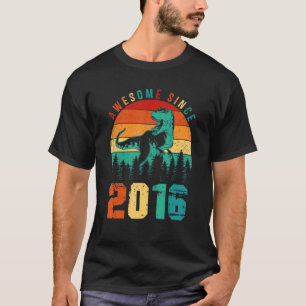 T-shirt 7e anniversaire Garçons stupéfiant depuis 2016 Din
