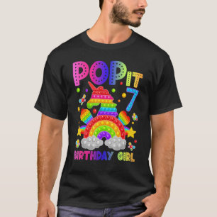 T-shirt 7e anniversaire Jouet Fidget Pop It Anniversaire F