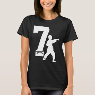 T-shirt 7e anniversaire Karate Taekwondo 7 ans garçon
