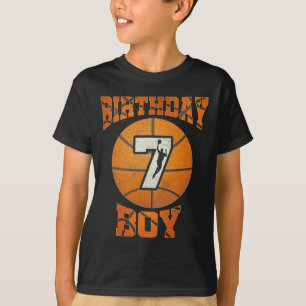 T-shirt 7e Anniversaire tenue garçon basket-ball 7 ans Ol
