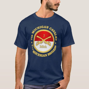 T-shirt 7e cavalerie du Michigan (e)