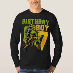 T-shirt 7e fête de cadeaux Motocross Dirt Bike Racer