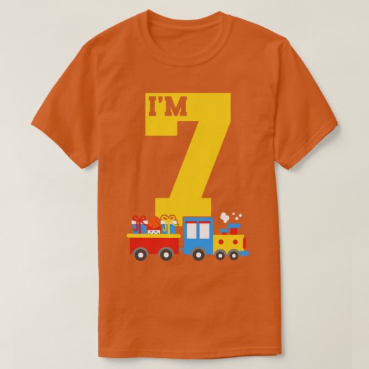 T-shirt 7e Train d'anniversaire 1 (Design devant)