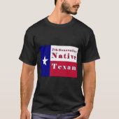 T-shirt 7ème Drapeau texan indigène de génération (Devant)