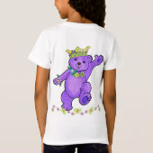 T-Shirt 7ème Princesse d'ours d'anniversaire, nom fait sur (Dos)
