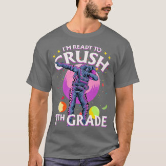 T-shirt 7th Grade Dabbing Astronaut Back to School Im Read